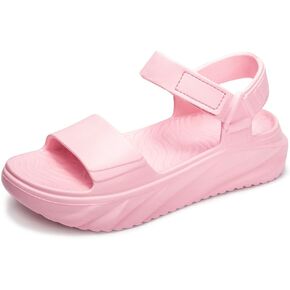 FUNKYMONKEY Women's Platform Plastic Sandals Ultra Light EVA Thick Sole Open Toe Waterproof Shoes