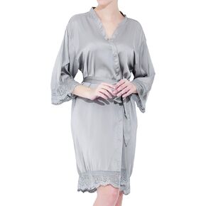 Women's Satin Lace Bride & Bridesmaid Robes for Bridal Party