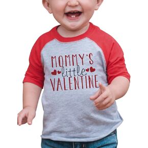 7 ate 9 Apparel Boy's Dinosaur Little Brother Grey Baseball Shirt T-Shirt