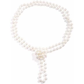 Big Pearl Necklace Round Pearl Jewelry Necklace Chunky Multi layered Choker Necklace for Women Girls