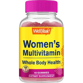 Womens Multivitamin Gummy - Overall Health and Well Being - Multivitamin for Women with Biotin (3,000 mcg), Zinc, B Vitamins and Folic Acid - Women Multivitamin Gummy - Raspberry Flavor - 60 Count