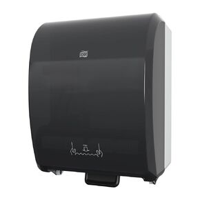 Tork Electronic Hand Towel Roll Dispenser, Black, H71, Durable with Hygienic Customizable Dispensing, 771728