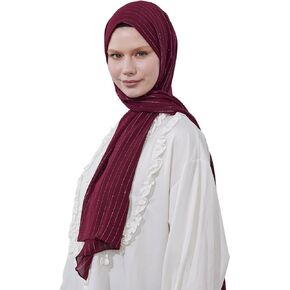 Hijab Shawls and Scarves for Muslim Women 30" - 73" Long and Lightweight Shawls Scarves Wrap Hijab