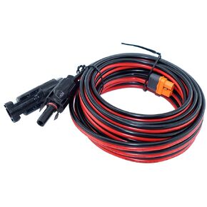 Solar to XT60i Charging Cable 25FT 12AWG Solar Charge Cable Solar Connector to XT60i Adapter Compatible for EcoFlow River Delta 2 Pro Max Bluetti EB55 Anker 757 767 Power Station Solar Panel
