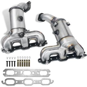 Front Rear Catalytic Converter Compatible with 2007 2008 2009 2010 Chrysler Sebring 3.5L, 2008 Chrysler Pacifica 4.0L V6 Catalytic Convertor High Performance (EPA Compliant)