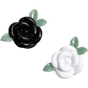 Phone Ring Holder Universal Phone Grip Collapsible Rose Flower Phone Grip and Phone Stand for Phones and Tablets Pack of 2 in Saudi Arabia
