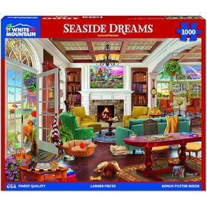 White Mountain - Seaside Dreams, 1000 Piece Jigsaw Puzzle, Beach House Puzzle