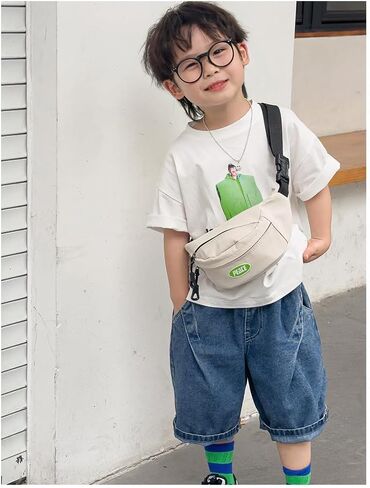 Suillty Waist Bag for Kids,Small Fanny Pack for Little Boy Girls,Fashion Buckle Bum Bag Lightweight Chest Bag for Children Outdoor Sport Running,Camping,Trip in Saudi Arabia