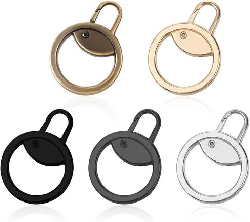 Abeillo 5PCS Zipper Pull Replacement, Round Style Detachable Zipper Repair Pulls, Multifunction Replacement Zipper Pulls for Luggage Clothing Jackets Boots Purse Coat in Saudi Arabia