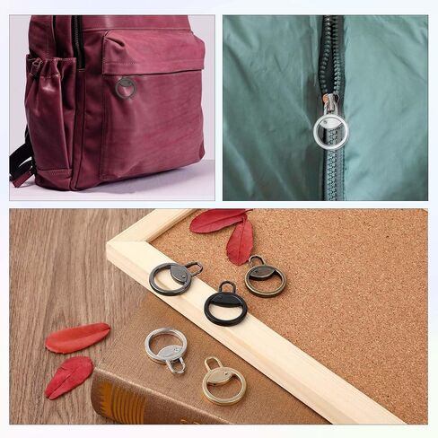 Abeillo 5PCS Zipper Pull Replacement, Round Style Detachable Zipper Repair Pulls, Multifunction Replacement Zipper Pulls for Luggage Clothing Jackets Boots Purse Coat in Saudi Arabia