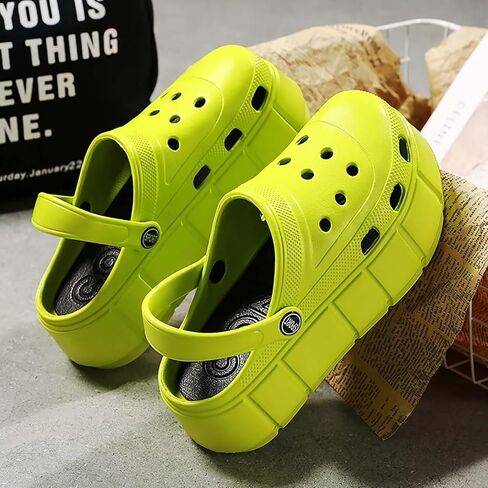 Garden Clogs for Women Platform Lightweight Slip-On Beach Slippers Slide Sandals Soft Cushion Waterproof Non-Slip for Summer Outdoor Heel Height 2.0 Inches in Kuwait