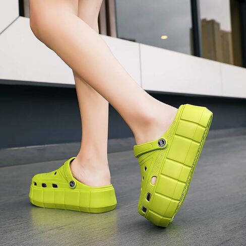 Garden Clogs for Women Platform Lightweight Slip-On Beach Slippers Slide Sandals Soft Cushion Waterproof Non-Slip for Summer Outdoor Heel Height 2.0 Inches in Kuwait