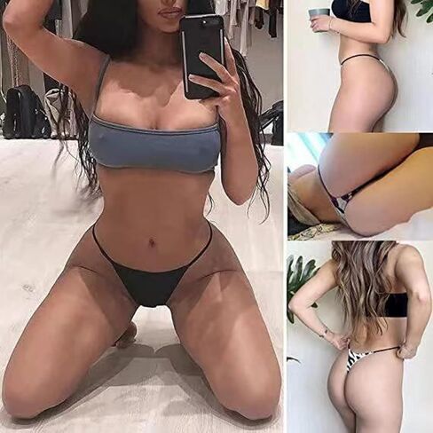 UUONLY G String Thongs for Women Low Rise G-String Panties Sexy Underwear for Women 9 Packs T Back String Underpants Thong in Saudi Arabia