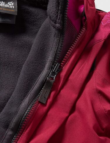 سترة Jack Wolfskin للسيدات Snowfrost 3in1 ملابس خارجية، ياقوتي داكن، مقاس كبير أمريكي in Saudi Arabia