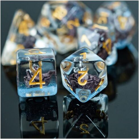 مجموعة نرد Ocean Pirate Ship DND للأبراج المحصنة والتنينات، الهدايا، D&D، D وD، Pathfinder، الملحقات، D20، متعدد السطوح، نرد الراتنج، معدن، صينية النرد، برج، حقيبة، صندوق in Kuwait