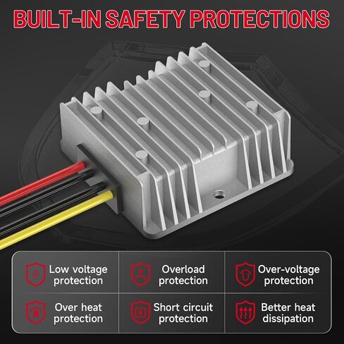 18V to 12V Step Down Converter for Milwaukee M18 18V Battery Adapter & New Upgrade USB Charger Adapter, DC 12V Resistive Loads 20A 240W Buck Converter Regulator (1-Pack) in Saudi Arabia