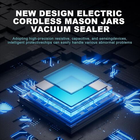 سدادة مكنسة كهربائية من ميسون - مجموعة سدادة مكنسة ماسون مع أغطية ماسون واسعة ومنتظمة للفم، آلة ختم فراغ لتخزين الطعام، سدادة مكنسة كهربائية لتعليب الجرار in Kuwait