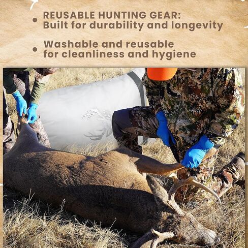 10 Pcs Game Bags for Hunting Reusable Lightweight Waterproof Heavy Duty Wild Game Meat Bags with Reflective Tags Durable Washable Backcountry Big Hunting Bags for Elk Caribou Deer Moose in Saudi Arabia