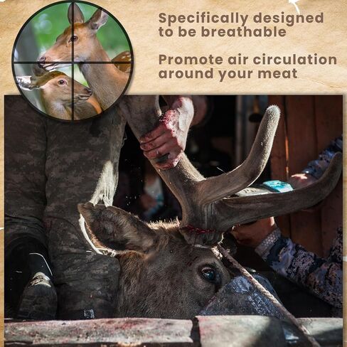 10 Pcs Game Bags for Hunting Reusable Lightweight Waterproof Heavy Duty Wild Game Meat Bags with Reflective Tags Durable Washable Backcountry Big Hunting Bags for Elk Caribou Deer Moose in Saudi Arabia