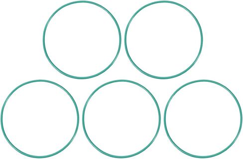 uxcell Fluorine Rubber O-Rings, 73mm OD 69.2mm ID 1.9mm Width FKM Seal Gasket for Machinery Plumbing, Green, Pack of 5 in Saudi Arabia