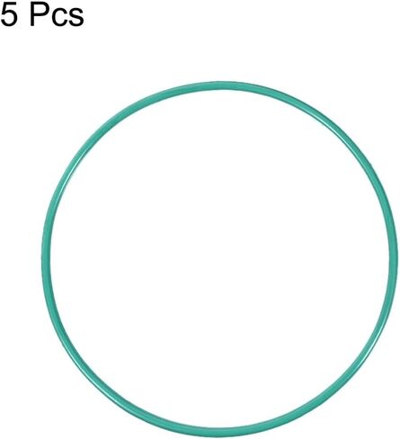 uxcell Fluorine Rubber O-Rings, 73mm OD 69.2mm ID 1.9mm Width FKM Seal Gasket for Machinery Plumbing, Green, Pack of 5 in Saudi Arabia