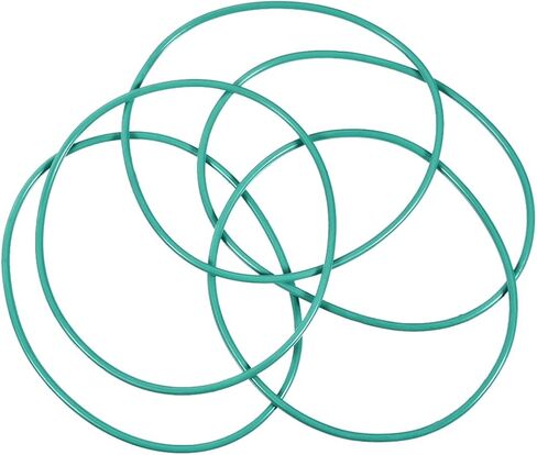 uxcell Fluorine Rubber O-Rings, 73mm OD 69.2mm ID 1.9mm Width FKM Seal Gasket for Machinery Plumbing, Green, Pack of 5 in Saudi Arabia