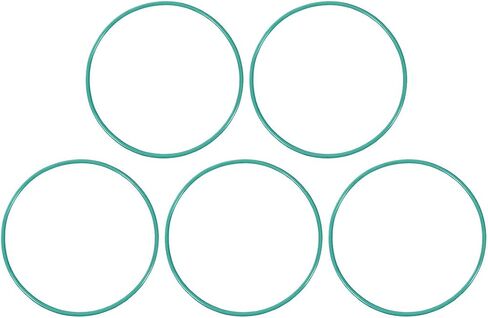 uxcell Fluorine Rubber O-Rings, 73mm OD 69.2mm ID 1.9mm Width FKM Seal Gasket for Machinery Plumbing, Green, Pack of 5 in Saudi Arabia