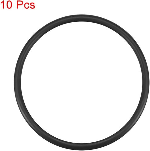 uxcell Nitrile Rubber O-Rings 51mm OD 44.8mm ID 3.1mm Width, Metric Sealing Gasket, Pack of 10 in Saudi Arabia
