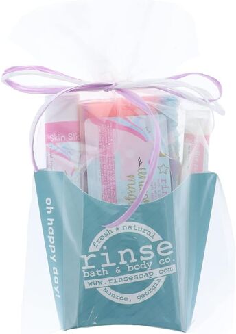 Rinse Bath & Body Unicorn Soap Bar Bundle - Handmade Castile Unicorn Soap, Skin Stick & Pucker Stick | Shea & Cocoa Butter | Squalane Oil | Natural | 4.90oz in Kuwait