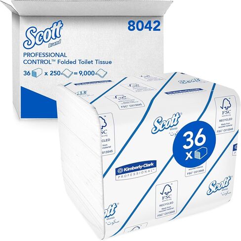 Kleenex® Professional Naturals Facial Tissues, Bulk (21272), 2-Ply, White, Upright Facial Tissue Cube Boxes for Business (90 Tissues/Box, 36 Boxes/Case, 3,240 Tissues/Case) in Saudi Arabia