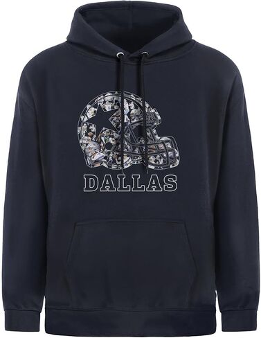 Dallas Football Texas Hoodiesfor Men، Dallas Hoodies، Fans Gameday Apparel، Team City Pride Tailgating Sweatshirt. in Saudi Arabia