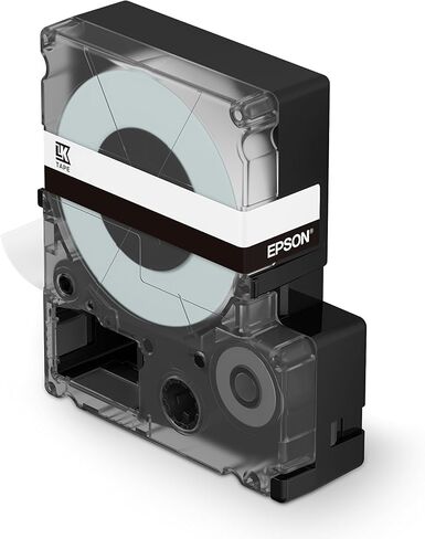 Epson LabelWorks Standard LK (Replaces LC) Tape Cartridge ~1/4" Black on White (LK-2WBN) - for use with LabelWorks LW-300, LW-400, LW-600P and LW-700 Label Printers in Saudi Arabia