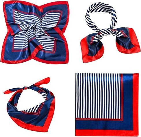 زي مضيفات الطيران، إكسسوارات زي البحارة تتضمن وشاح بحار وصمة عار، وشاح مضيف الطيران، وشاح رقبة مربع للنساء، لفافات شعر بملمس حريري، ملابس حفلات اليخت روك in Kuwait