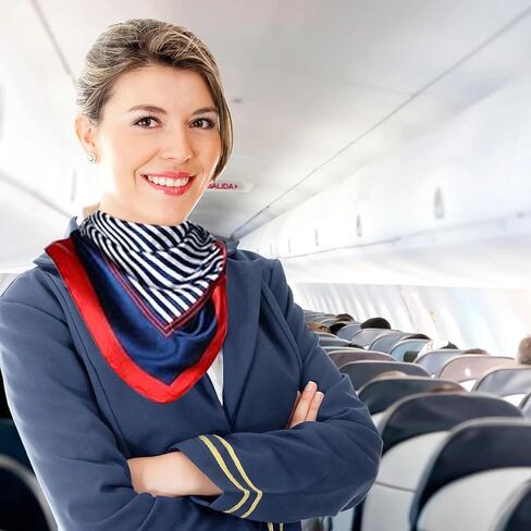 زي مضيفات الطيران، إكسسوارات زي البحارة تتضمن وشاح بحار وصمة عار، وشاح مضيف الطيران، وشاح رقبة مربع للنساء، لفافات شعر بملمس حريري، ملابس حفلات اليخت روك in Kuwait