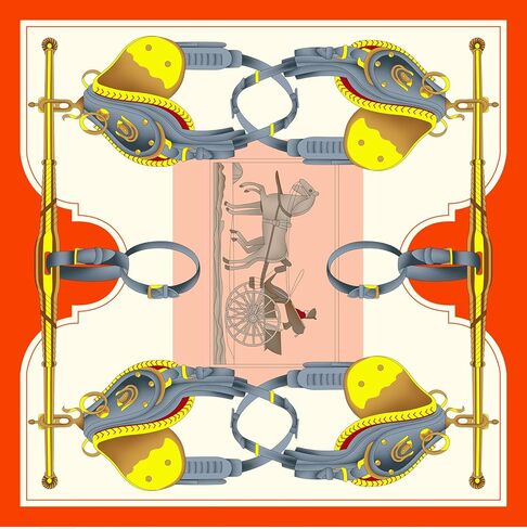 أوشحة مربعة للنساء وشاح شعر ساتان كبير وخفيف الوزن للنوم حريري منديل حجاب باندانا، 35 بوصة × 35 بوصة in Kuwait