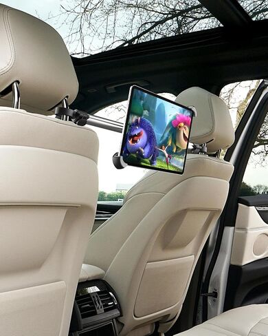 woleyi iPad Holder for Car Headrest, Car Back Seat Tablet Holder Mount for 9.5"-14.5" Tablets Between Seat Tablet Stand for Kids, Fit for iPad Pro 12.9, Air, Surface Pro, Go, Other 13" Devices in Saudi Arabia