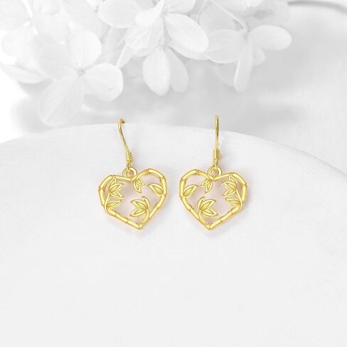Leaf Hoop Earrings Sterling Silver Small Huggies Leaves Jewelry for Women Girls, 16mm in Saudi Arabia