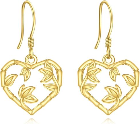 Leaf Hoop Earrings Sterling Silver Small Huggies Leaves Jewelry for Women Girls, 16mm in Saudi Arabia