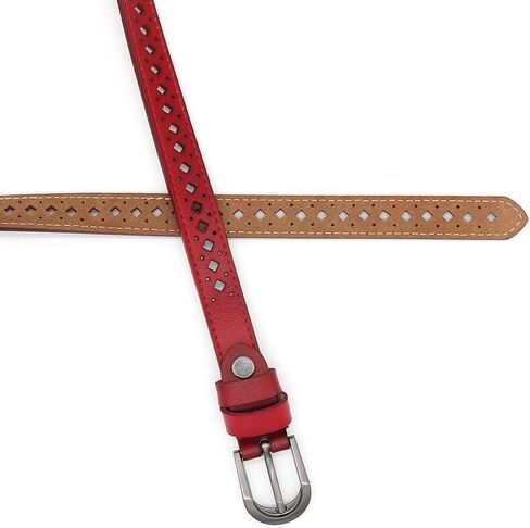 Womens Skinny Belt Gold Metal Buckle in Saudi Arabia