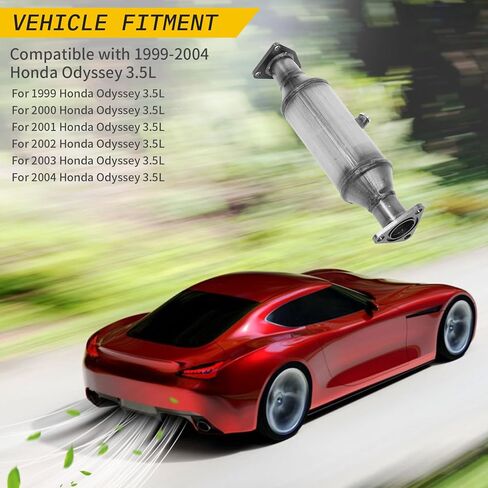 Catalytic Converters Rear Compatible With 1999-2004 Honda Odyssey EX EX-L Cargo LX 5 Door 4 Door 3.5L V6 (Replacement for Part Number: 16369) in Kuwait