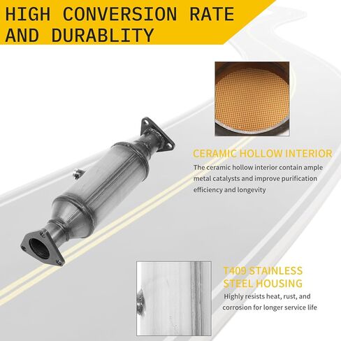 Catalytic Converters Rear Compatible With 1999-2004 Honda Odyssey EX EX-L Cargo LX 5 Door 4 Door 3.5L V6 (Replacement for Part Number: 16369) in Kuwait