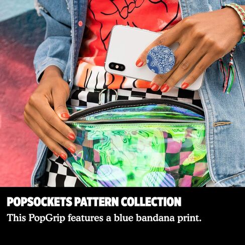 PopSockets PopGrip - Expanding Stand and Grip with Swappable Top - Red Bandana in Saudi Arabia