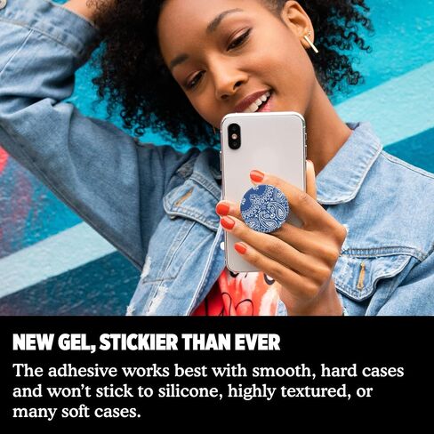 PopSockets PopGrip - Expanding Stand and Grip with Swappable Top - Red Bandana in Saudi Arabia