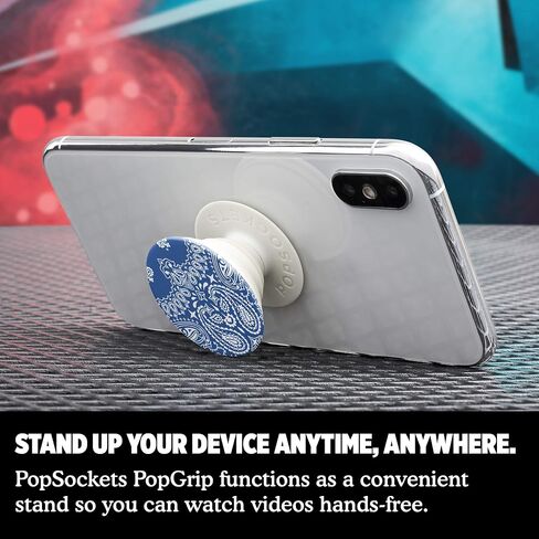 PopSockets PopGrip - Expanding Stand and Grip with Swappable Top - Red Bandana in Saudi Arabia
