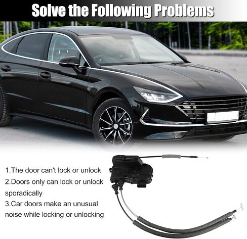 X AUTOHAUX 81320-3S020 Front Right Passenger Side Door Lock Latch Actuator Assembly for Hyundai Sonata Hybrid Sedan 2011 2012 2013 2014 2015 2.0L 2.4L L4 Engine 813203S020 in Saudi Arabia