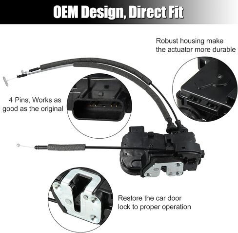 X AUTOHAUX 81320-3S020 Front Right Passenger Side Door Lock Latch Actuator Assembly for Hyundai Sonata Hybrid Sedan 2011 2012 2013 2014 2015 2.0L 2.4L L4 Engine 813203S020 in Saudi Arabia