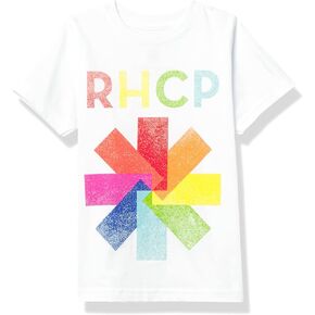 Red Hot Chili Peppers Unisex-Child Official Colorful Asterisk White Toddler T-Shirt