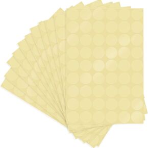 Chinco 1 Inch Clear Round Stickers Clear Circle Seal Stickers Envelope Seal Sticker Package Seal Labels Sticker Self Adhesive Transparent Wafer Tab Stickers for Office Classroom Student(2000 Pcs)