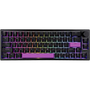 BOYI 66Pro Rapid Trigger Magnetic Switch 65% Mechanical Keyboard,Hall Effect Gasket-Mounted RGB HotSwap Hyper-Fast Adjustable Actuation Wired Compact Gaming Keyboard with Knob(Black)