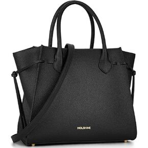 molshine Genuine Leather Tote Bags,Large Capacity Casual Top Handle Shoulder Handbag Crossbody Bag for Women Lady DLK0020